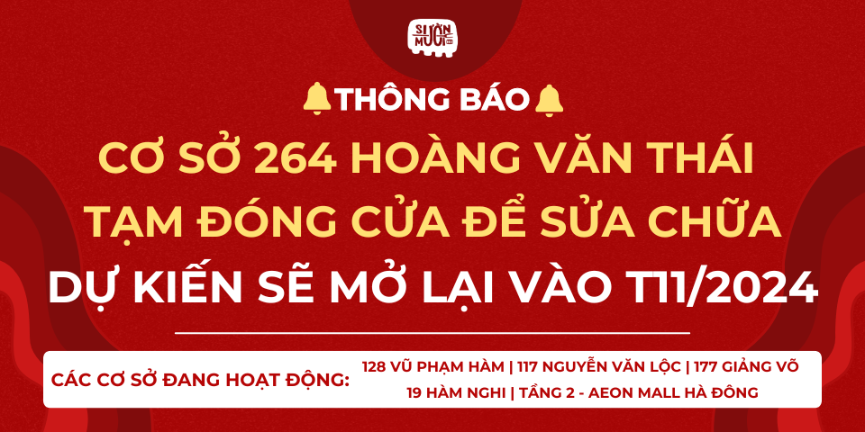 Thông báo tạm đóng cửa HVT